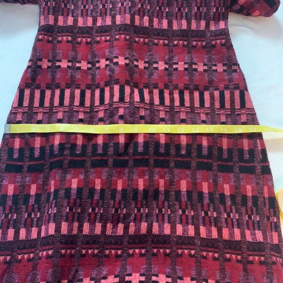 Korovilas anthropologe womens large isabell dress burgundy picasso print red woo - Picture 16 of 16